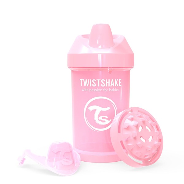 Twistshake Crawler Cup 300ml 8+m Pastel Pink, Trinklernbecher