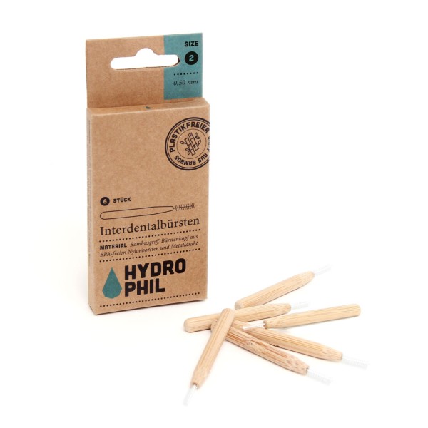 Hydrophil nachhaltige Interdentalbürsten aus Bambus, 0.50mm