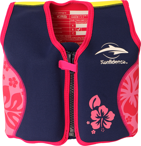 Konfidence Original Jacket Kinderschwimmweste Navy/Pink/Hib