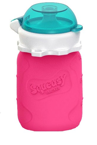 Squeasy Snacker mini befüllbares Quetschie Pink 100 ml