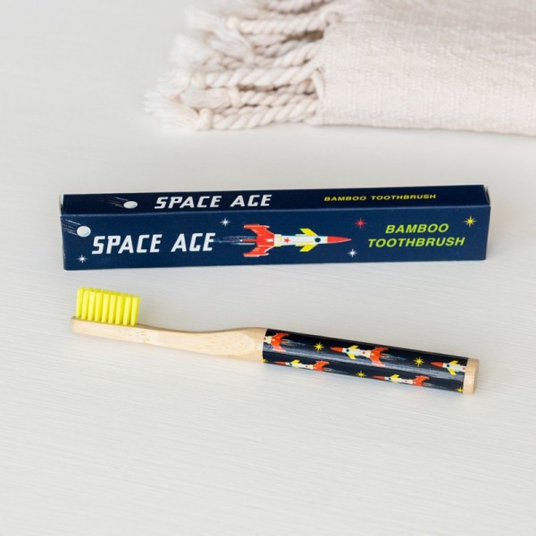Rex London Bambuszahnbürste für Kinder, Space Age