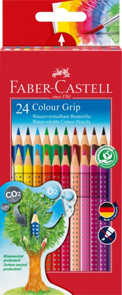 FABER-CASTELL Farbstifte Colour GRIP 112424 24 Farben