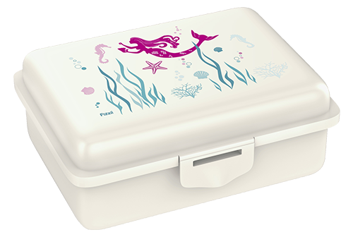 Fizzii Lunchbox mit Trennfach perlweiss, Meerjungfrau