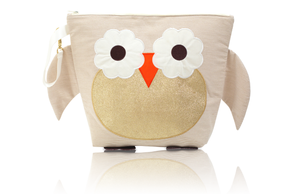 Nikiani Wet & Dry Backpack BELLA the Gold Glitter Owl