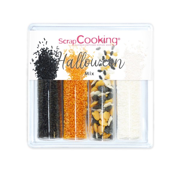 Scrap Cooking 4er Set Zuckerdekors, Halloween Mix, 69g
