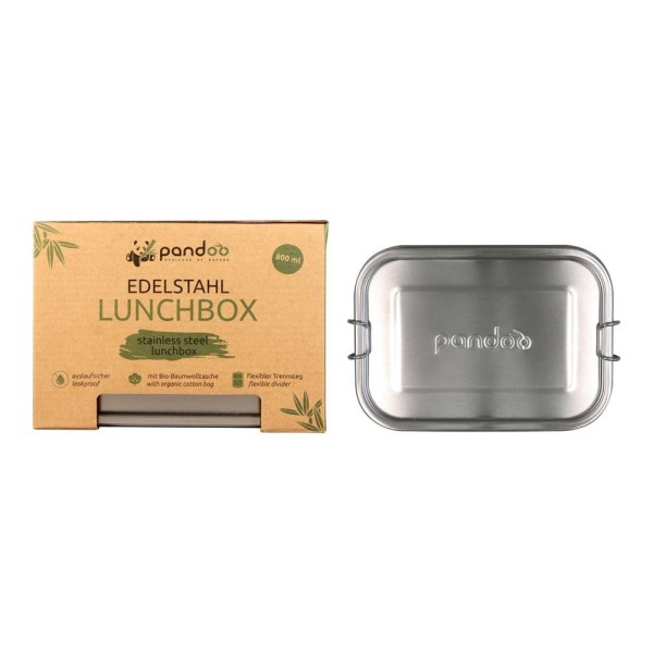 Pandoo Lunchbox aus Edelstahl 800ml