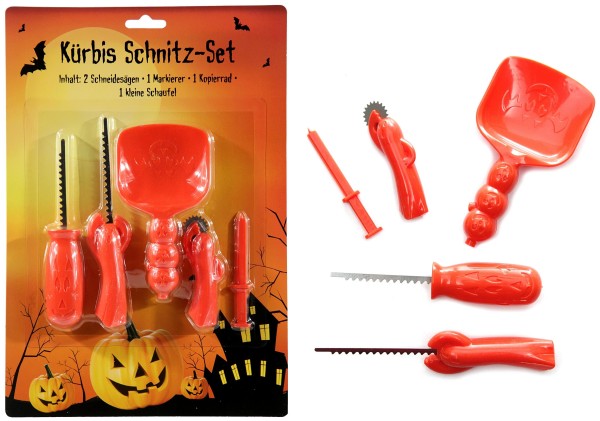 Cepewa Kürbis Schnitz-Set »Halloween« 5-teilig