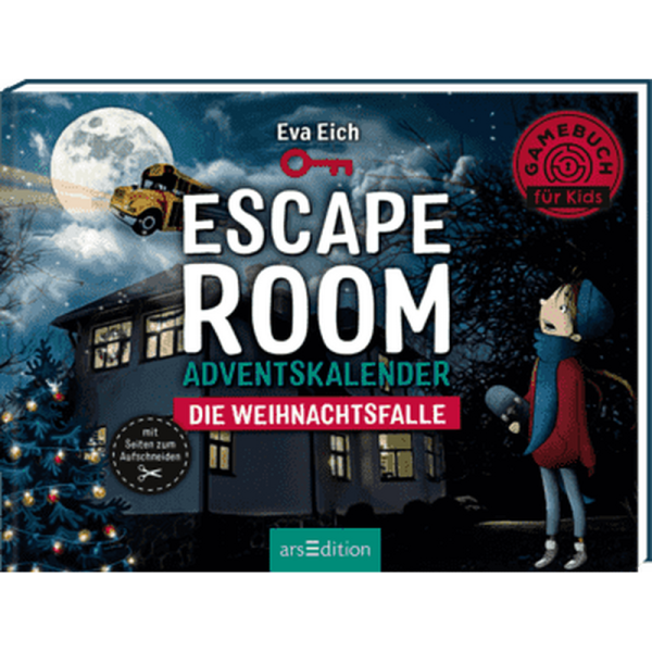 arsEdition Escape Room Die Weihnachtsfalle - Ein Gamebuch-Adventskalender für Kinder ab 9 Jahren