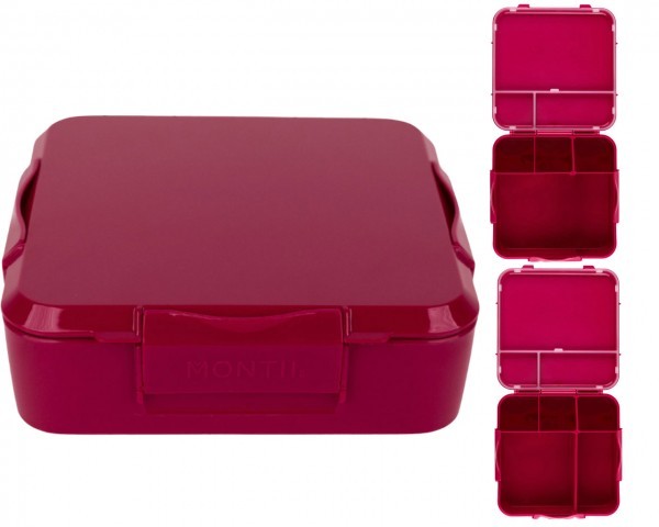 MontiiCo Bento Plus Lunchbox, Crimson