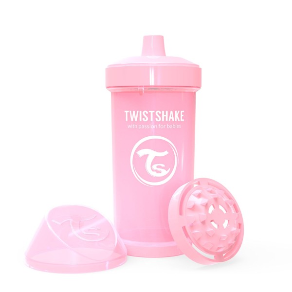 Twistshake Kid Cup 360ml 12+m Pastel Pink, Trinkflasche