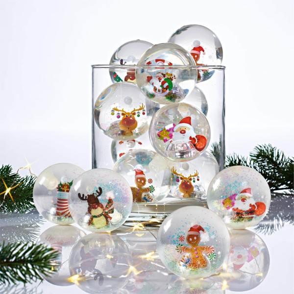 nikimo Gumpiball XL mit LED Licht, Merry Christmas assortiert