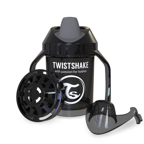 Twistshake Mini Cup 230ml Black 4+m, Trinklernbecher