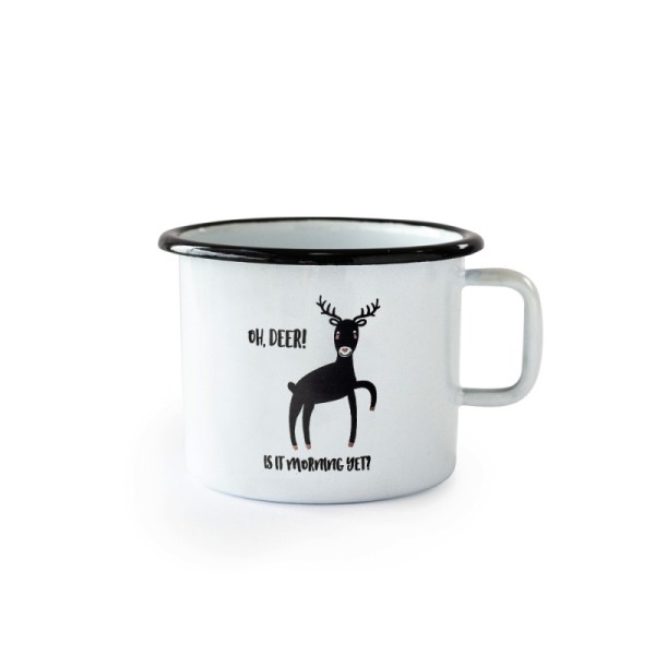 Cuckoo Cup 350ml - Emaille Tasse, oh deer