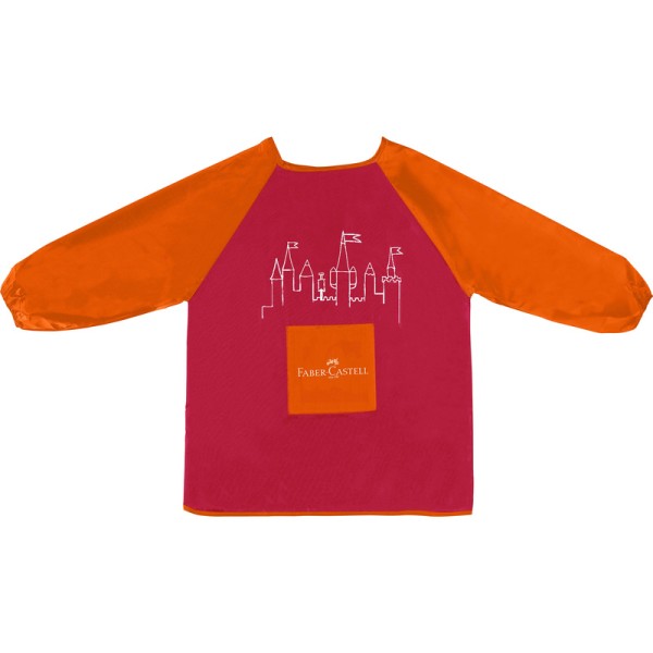 Faber-Castell Kinder-Malschürze, rot-orange