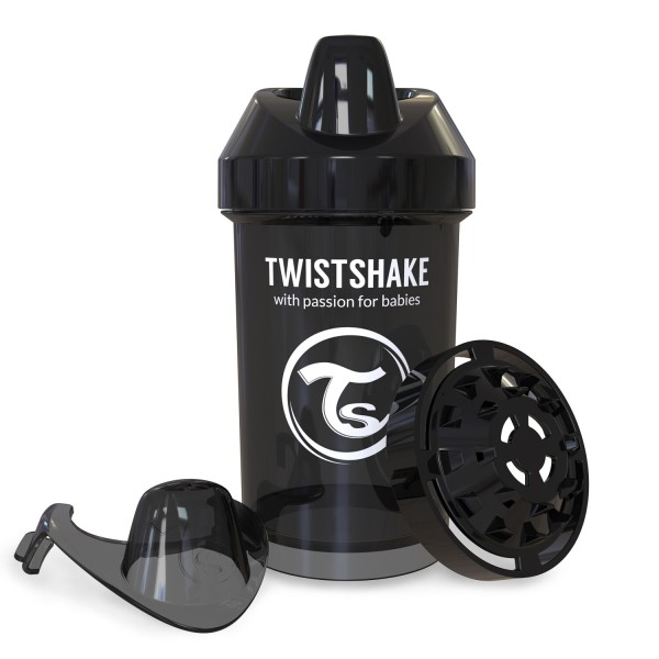 Twistshake Crawler Cup 300ml 8+m Black, Trinklernbecher