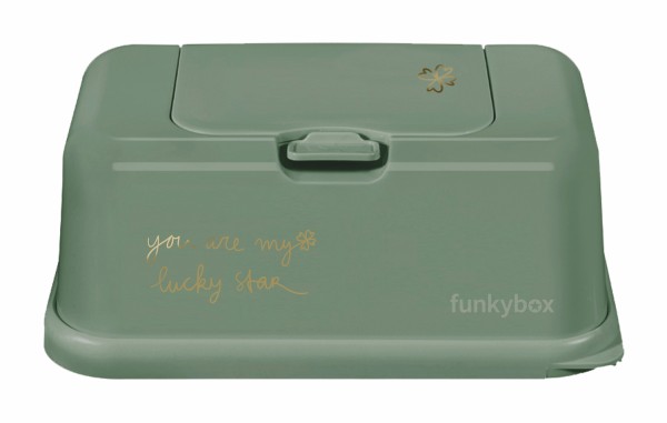 Funkybox olive green, lucky clover