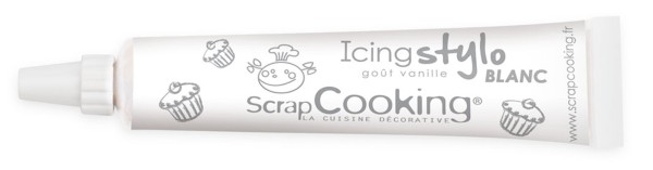 Scrap Cooking Zuckergussstift Vanille Aroma, weiss