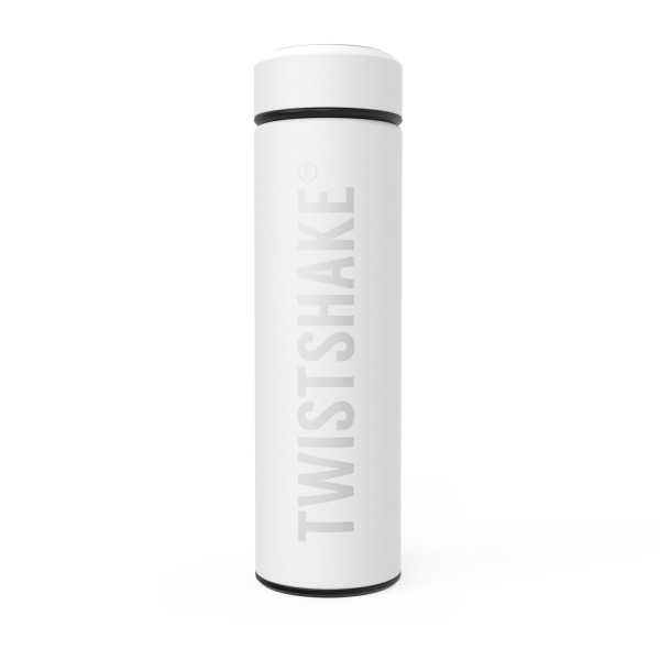 Twistshake isolierte Flasche "Hot or Cold" White 420ml