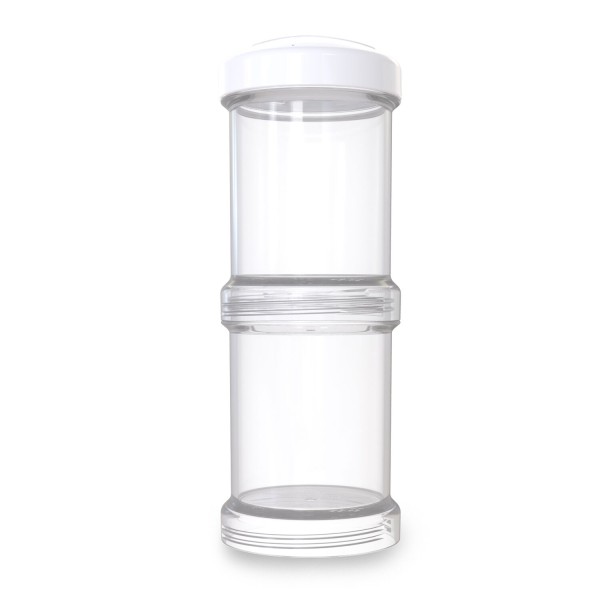 Twistshake Container White, Pulverbehälter / Snackdöschen Doppelpack