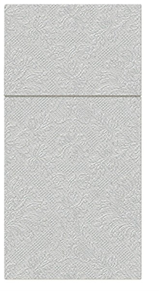 PAW Decor Collection Bestecktasche 25x Inspiration classic silber, 40x40cm
