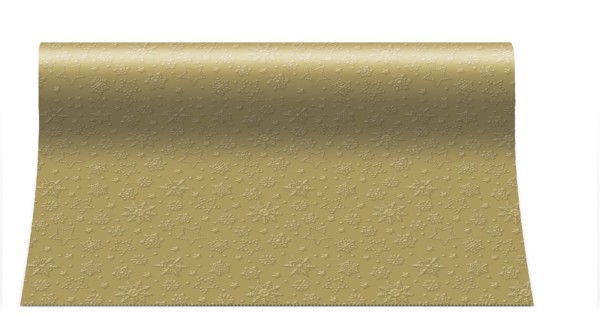 PAW Decor Collection Tischläufer Schneeflocken gold, 33x480cm