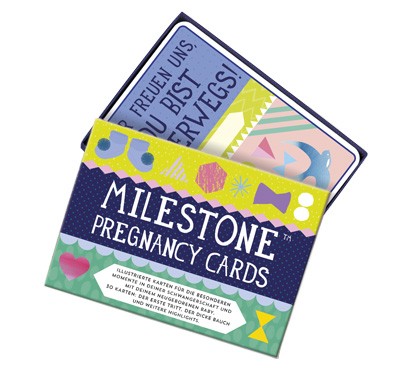 Milestone Schwangerschaft Meilensteinkarten Deutsch