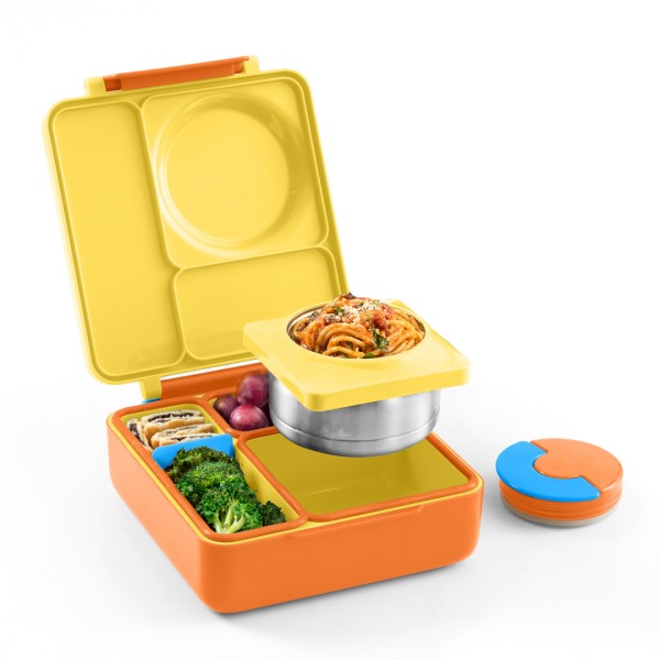 OmieBox hot & cold - Bento Lunchbox mit Thermo Behälter, Sunshine
