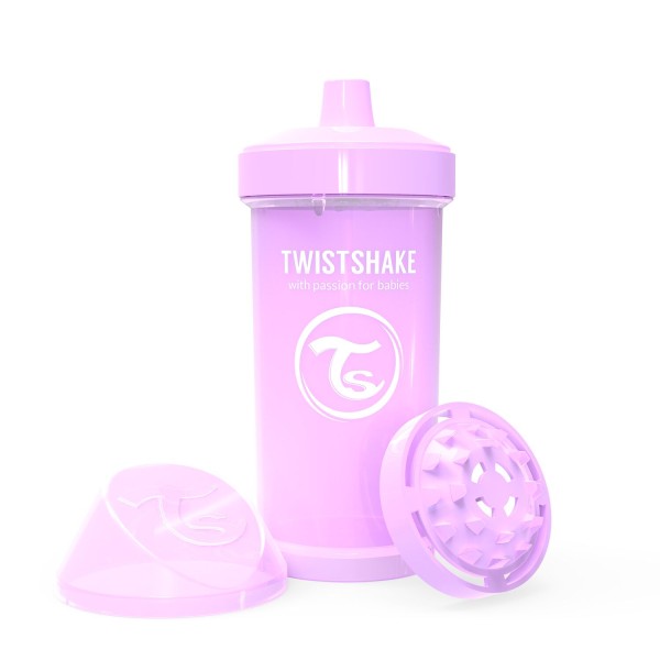 Twistshake Kid Cup 360ml 12+m Pastel Purple, Trinkflasche