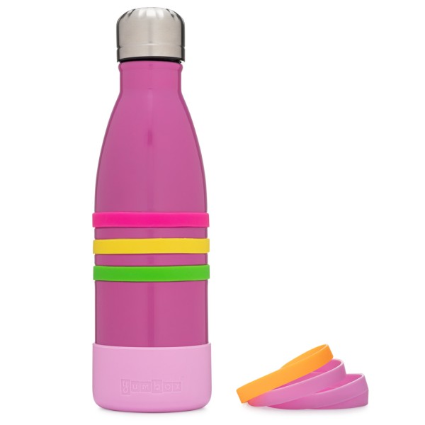 Yumbox Aqua Edelstahl Trinkflasche, 420ml, pacific pink