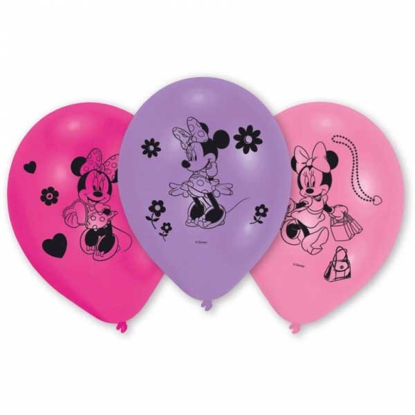 Ballons Minnie Mouse 10 Stk. 999371 pink, violett 25.4cm