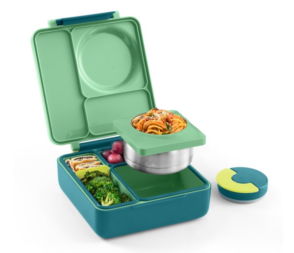 OmieBox hot & cold - Bento Lunchbox mit Thermo Behälter, Meadow