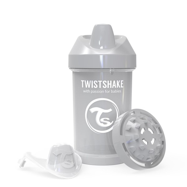 Twistshake Crawler Cup 300ml 8+m Pastel Grey, Trinklernbecher