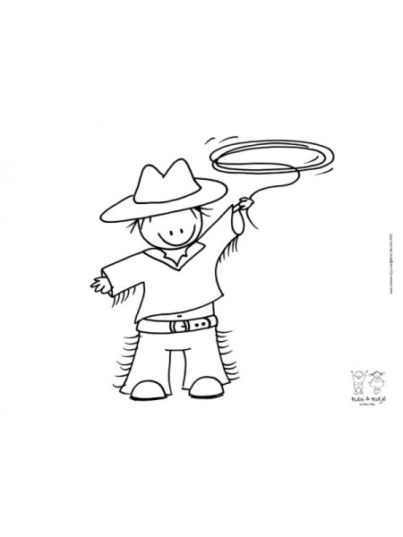 Rube & Rutje Tischset Rube Cowboy