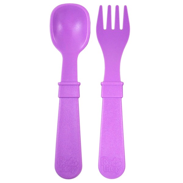Re-Play Utensil Fork & Spoon Purple