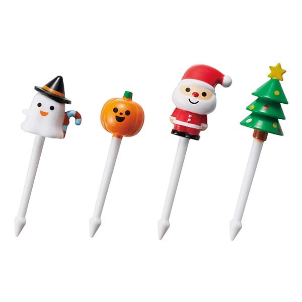 Torune Bento Picks Seasonal Event "Christmas Halloween" 4er Pack