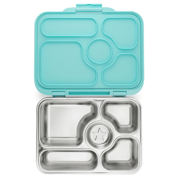 Yumbox Presto (5 Unterteilungen) Edelstahl Lunchbox, Tulum Blue