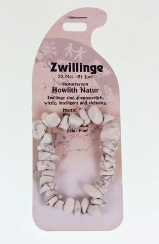 ROOST Armband Zwilling G239 Howlith natur