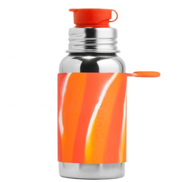 Pura 550 ml Sportflasche, Orange Swirl