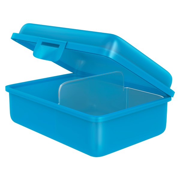 nikimo Lunchbox mit Trennfach, cyan transparent