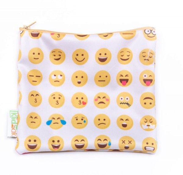 Kidsak wiederverwendbarer Snack Bag large, Emoji