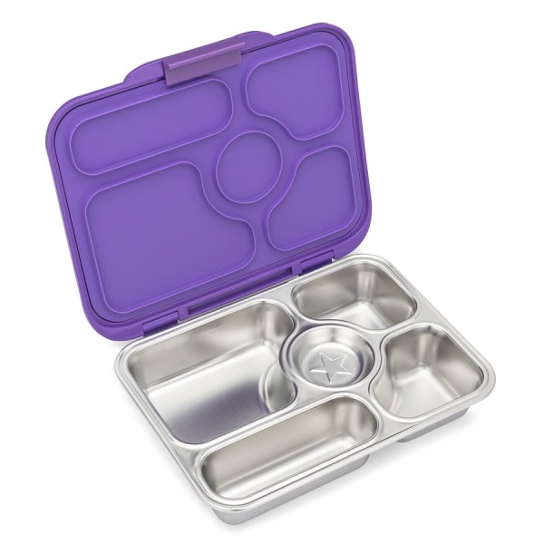 Yumbox Presto (5 Unterteilungen) Edelstahl Lunchbox, Remy Lavender