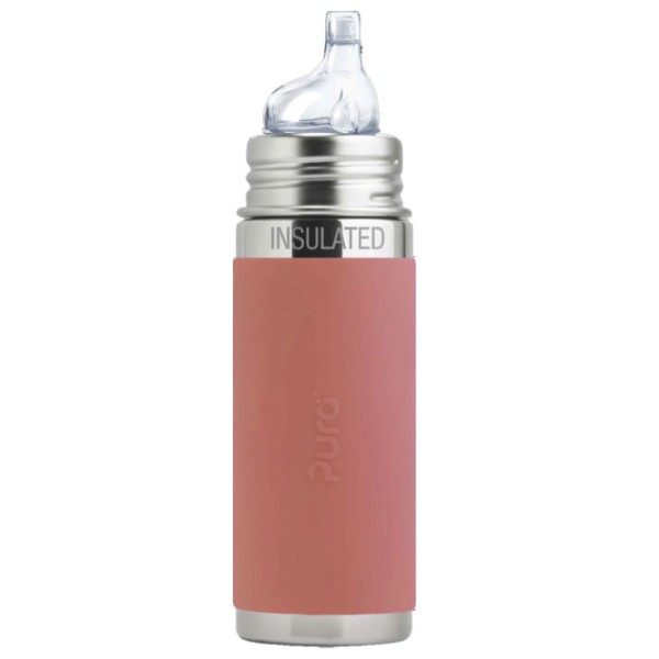 Pura Sippy 260 ml Trinklern Isolierflasche, Rose