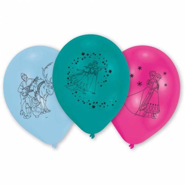 Latexballons Frozen 10 Stk. 999366 pink, blau, türkis 25.4cm