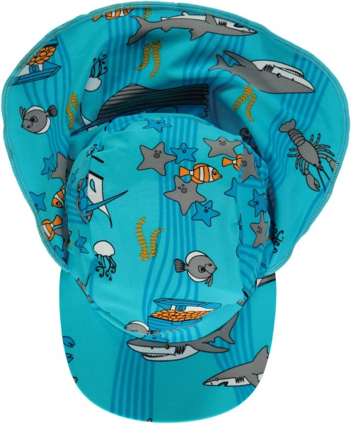 Smafolk Swimwear UV-Schutz Bademütze Sea World blue