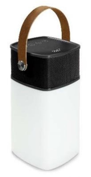 Easy Life Bluetooth-Lautsprecher mit LED-Licht. 10.3x9.5x19 cm schwarz