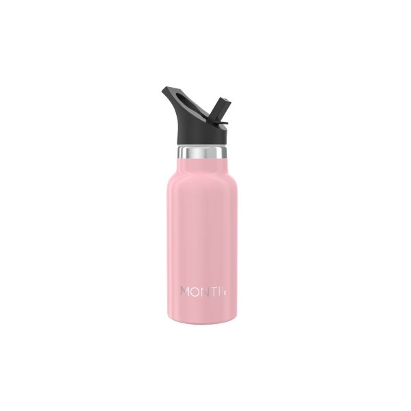 MontiiCo Mini isolierte Edelstahl Trinkflasche, dusty pink