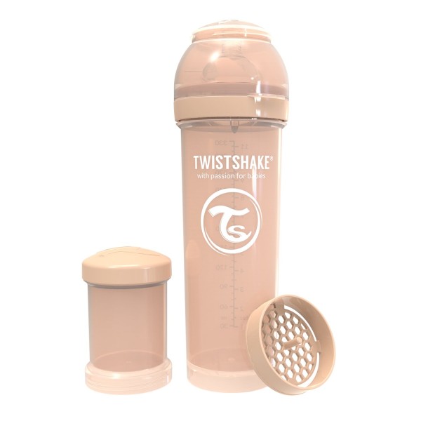 Twistshake Anti-Colic Flasche 330 ml Pastel Beige
