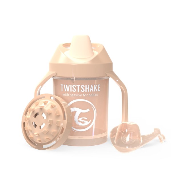Twistshake Mini Cup 230ml Pastel Beige 4+m, Trinklernbecher