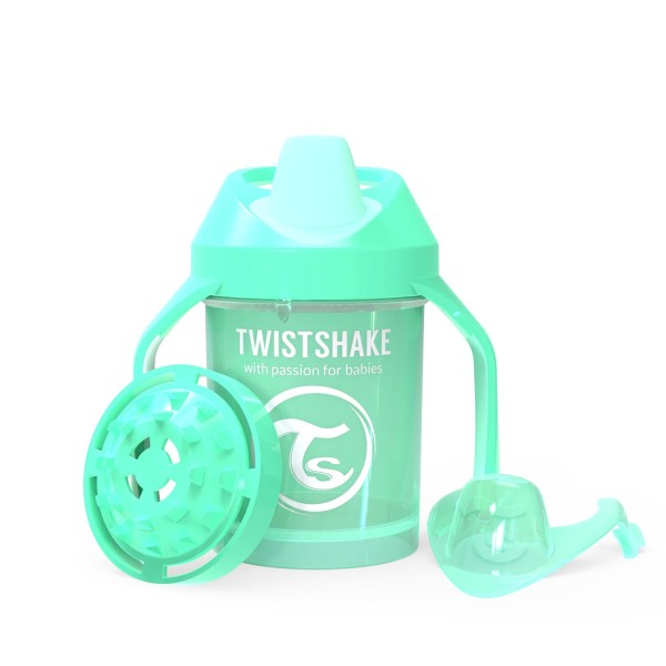 Twistshake Mini Cup 230ml Pastel Green 4+m, Trinklernbecher