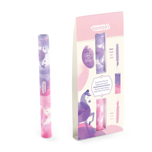 Namaki Bio Doppel-Haar-Mascara 9ml, violett & pink